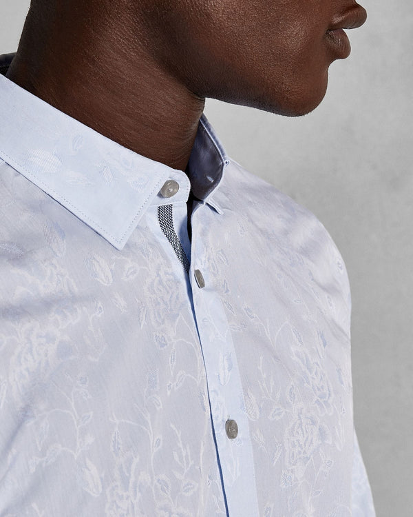 WASABI-Shirts-Ls jacquard floral shirt- Ted Baker Romania